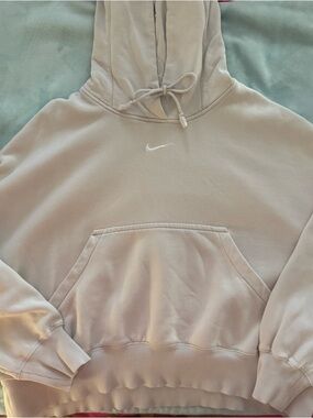Nike Phoenix Over-Oversized Fleece Hoodie, Light Orewood- Size Medium